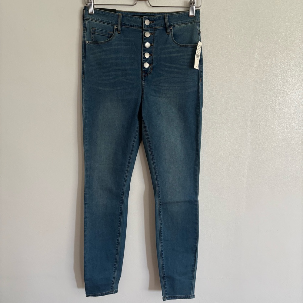 NEW Pacsun Bullhead Super High Rise Jeans Lucy Blue Size 28